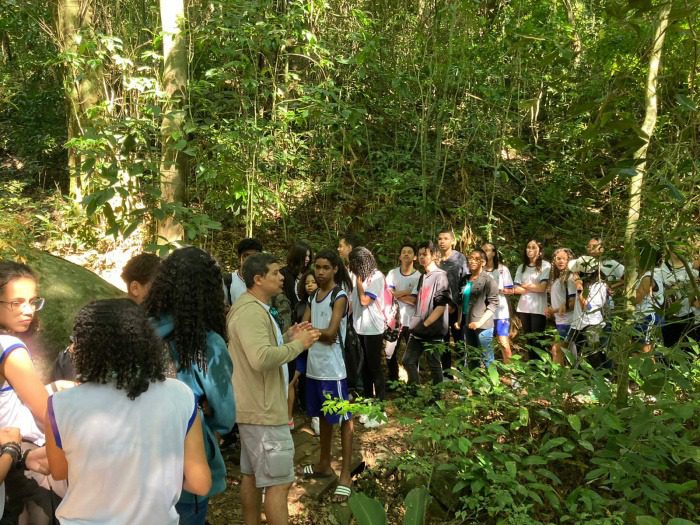 Trilhas na Fonte Grande proporcionam aos estudantes uma nova visão de Vitória