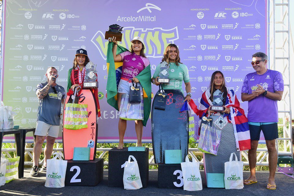 Dupla Vitória Brasileira no ArcelorMittal Wahine Bodyboarding Pro