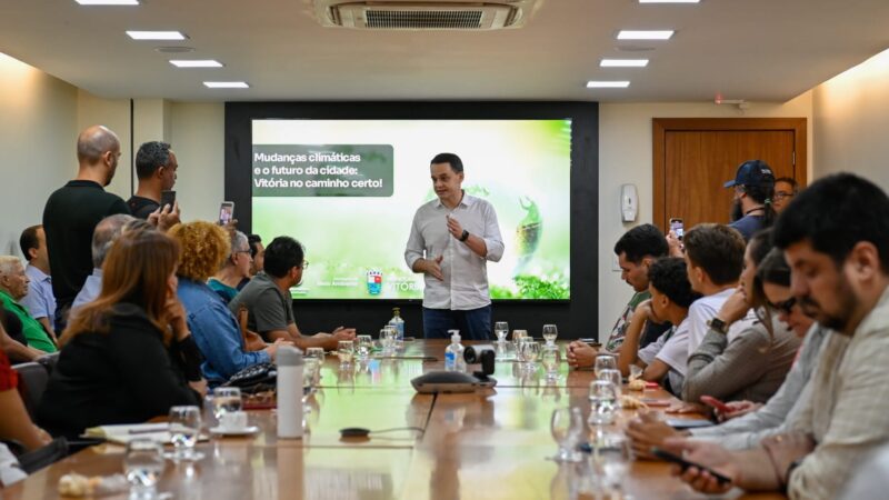 Pazolini cumpre mais uma importante etapa na agenda climática da cidade