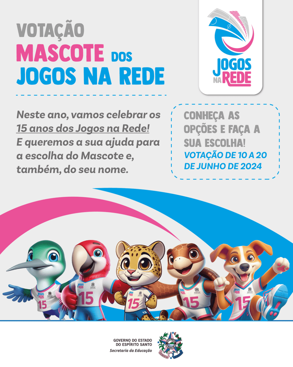 Participe da votação para o novo mascote dos Jogos na Rede