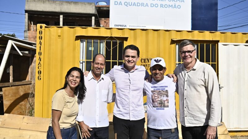 Prefeito Pazolini Visita Obras de Cobertura da Quadra Poliesportiva no Romão