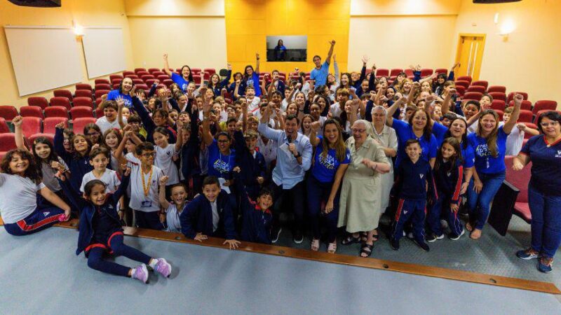 📚 Alunos do Colégio São José entrevistam o prefeito Arnaldinho Borgo