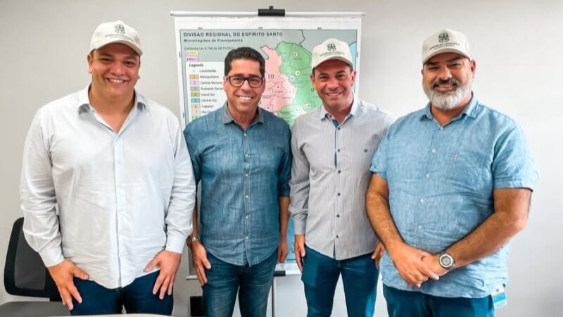 Deputado Marcelo Santos recebe vereadores em visita às obras de modernização da Assembleia Legislativa
