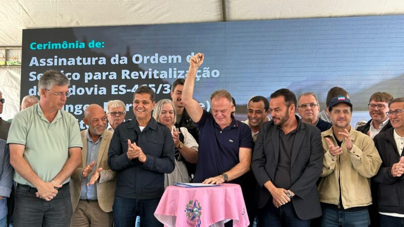 Casagrande autoriza obras na ES-465/ES-368 com investimento de R$ 36 milhões