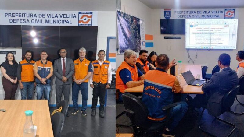 Defesa Civil de Cachoeiro realiza visita técnica a Vila Velha para troca de experiências