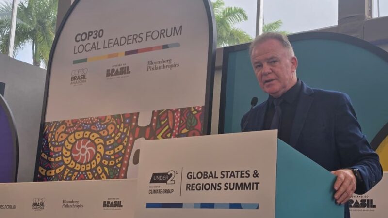 Casagrande destaca ações do Espírito Santo em fórum da COP30 no Rio de Janeiro