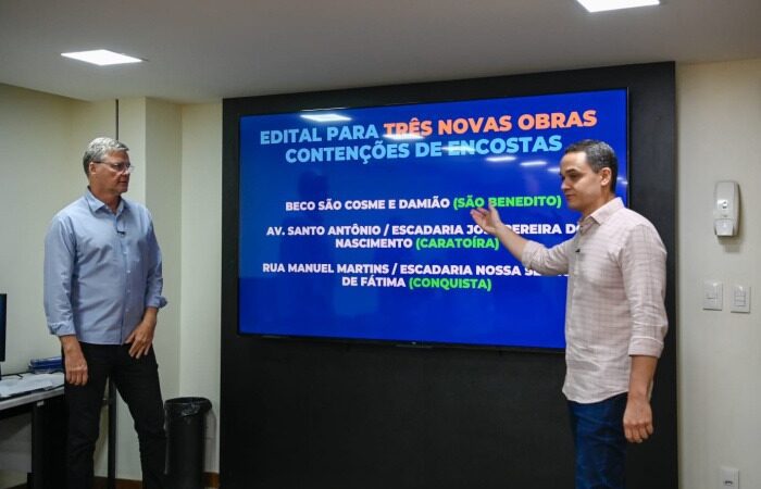 Vitória publica edital para obras de contenção de encostas em Caratoíra, Conquista e São Benedito