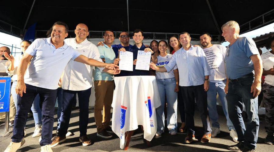 Arnaldinho Borgo autoriza construção de praça e obras de pavimentação em Morada da Barra