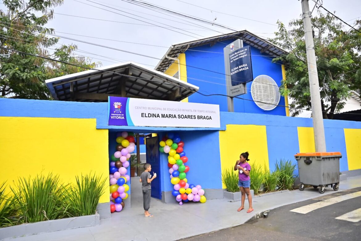 Pazolini entrega CMEI Eldina Braga após ampla revitalização da unidade