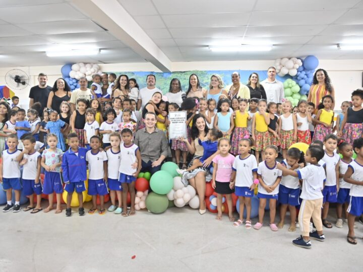 Prefeito Pazolini entrega CMEI Sophia Musengny reformado e climatizado