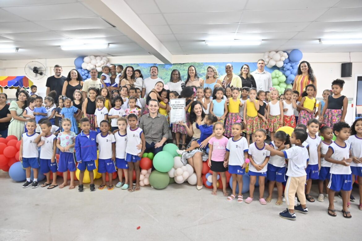 Prefeito Pazolini entrega CMEI Sophia Musengny reformado e climatizado