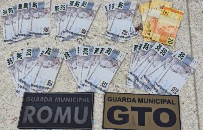 Guarda de Vitória apreende mais de R$ 15 mil em notas falsas em Goiabeiras