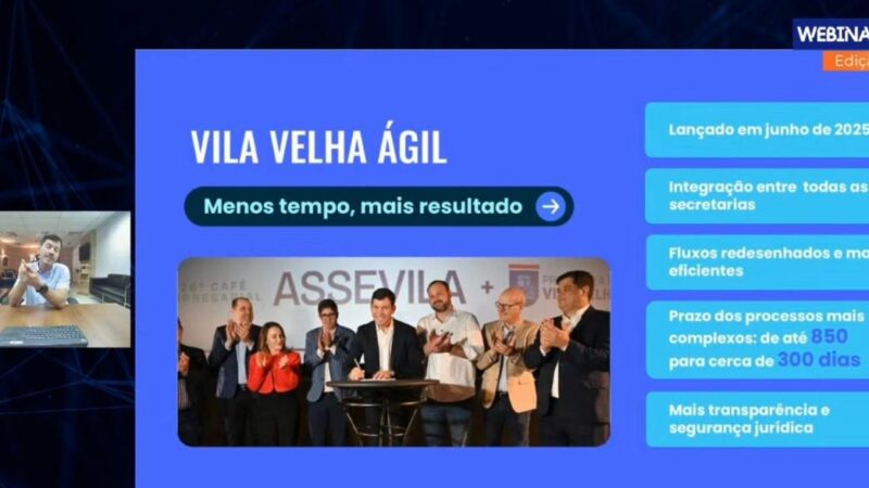 Vila Velha apresenta avanço da transformação digital em evento da Rede Cidade Digital