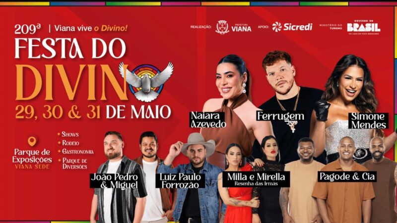Viana promove grande celebração na 209ª Festa do Divino Espírito Santo