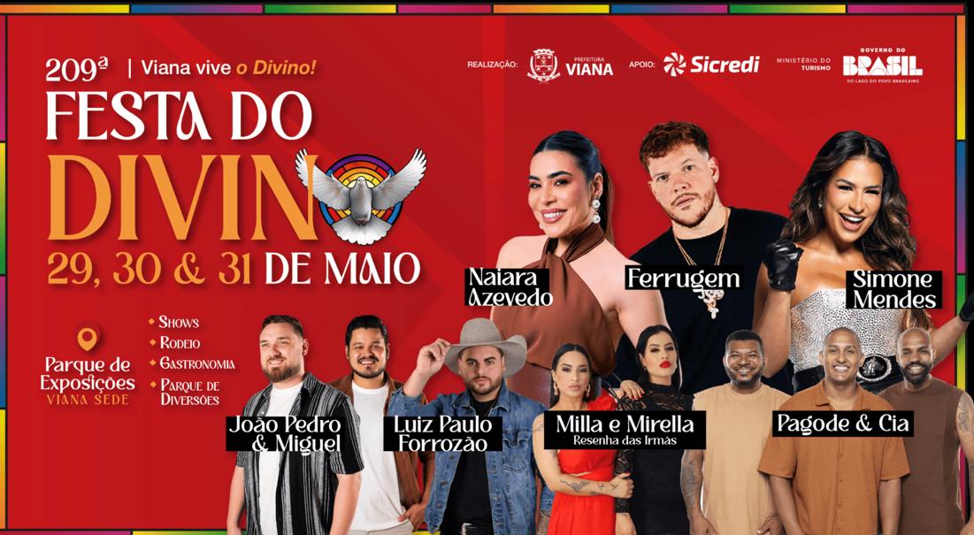 Viana promove grande celebração na 209ª Festa do Divino Espírito Santo