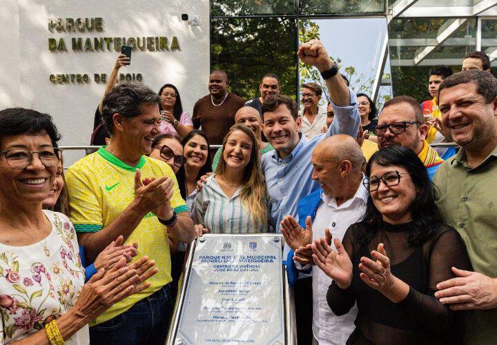 Prefeito e governador inauguram o Parque Natural Municipal Morro da Manteigueira
