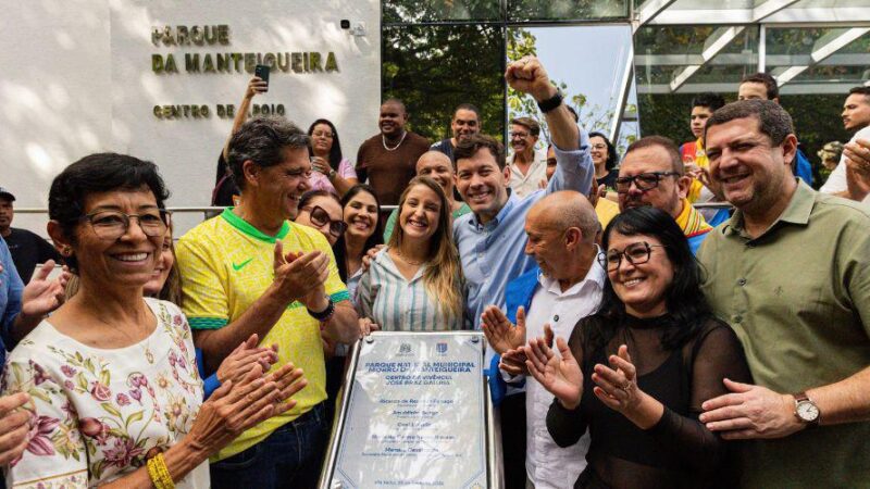 Prefeito e governador inauguram o Parque Natural Municipal Morro da Manteigueira