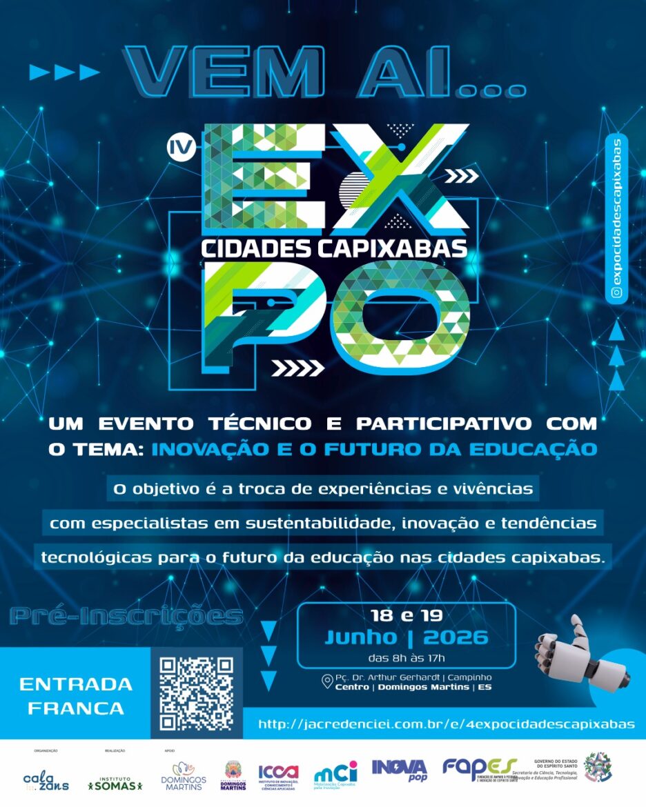 Domingos Martins recebe evento com foco em Inteligência Artificial e mercado de trabalho