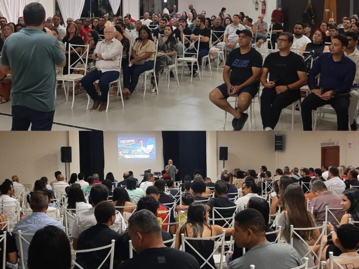 Encontro em Guarapari reúne mais de 300 lideranças ao lado de Leandro do Hospital