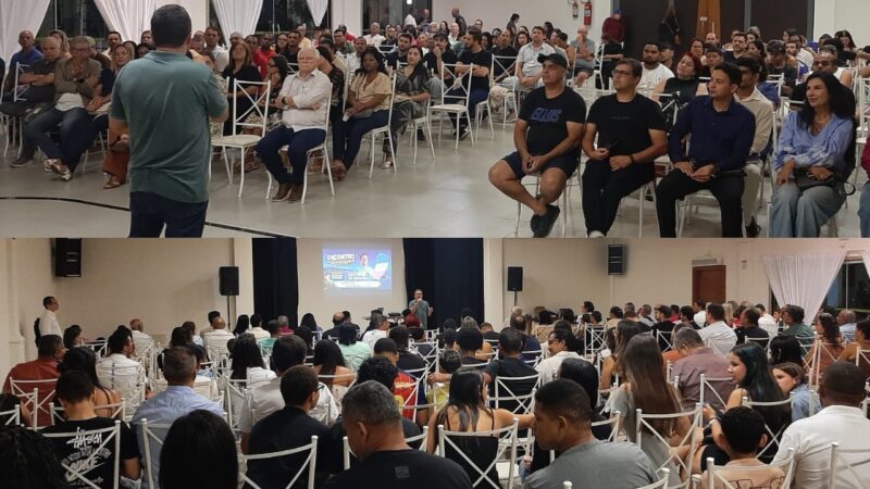 Encontro em Guarapari reúne mais de 300 lideranças ao lado de Leandro do Hospital