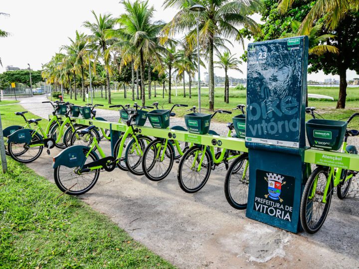 Bicicletas compartilhadas terão uso gratuito durante comemorações dos 475 anos de Vitória