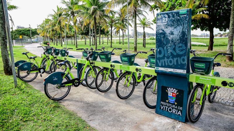 Bicicletas compartilhadas terão uso gratuito durante comemorações dos 475 anos de Vitória