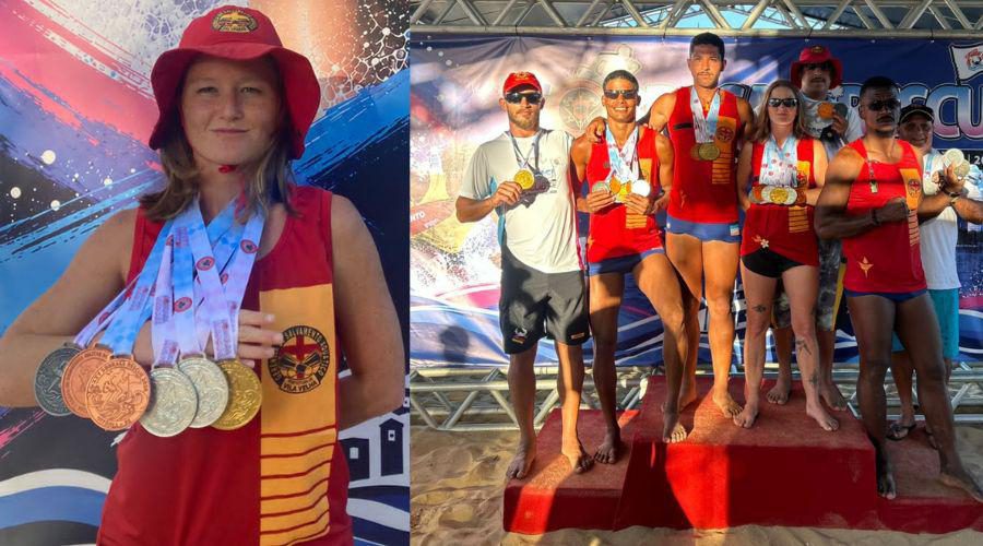 Atletas guarda-vidas de Vila Velha conquistam 20 medalhas em campeonato