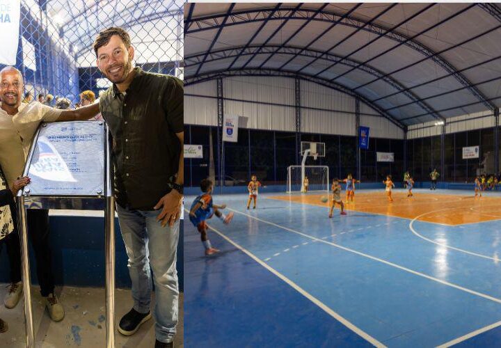 Arnaldinho Borgo inaugura novo espaço esportivo em Vila Nova