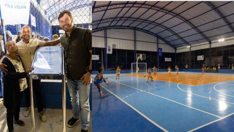 Arnaldinho Borgo inaugura novo espaço esportivo em Vila Nova