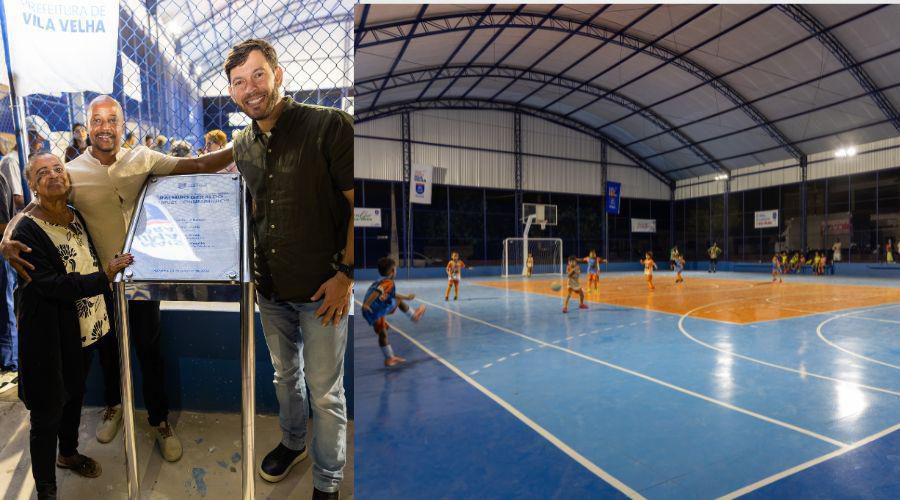Arnaldinho Borgo inaugura novo espaço esportivo em Vila Nova