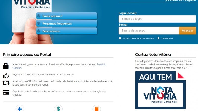 Vitória tem programa que permite recuperar parte do imposto pago em serviços