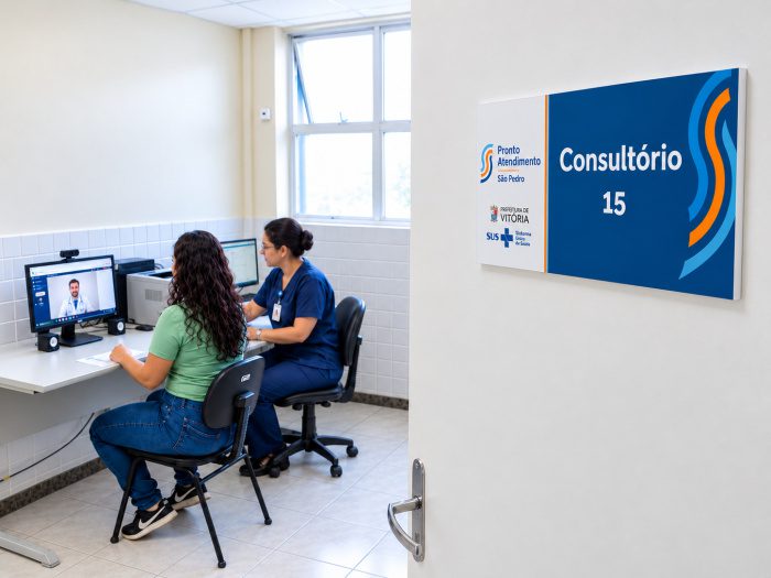 Telemedicina chega ao PA de São Pedro e facilita consultas com especialistas em Vitória