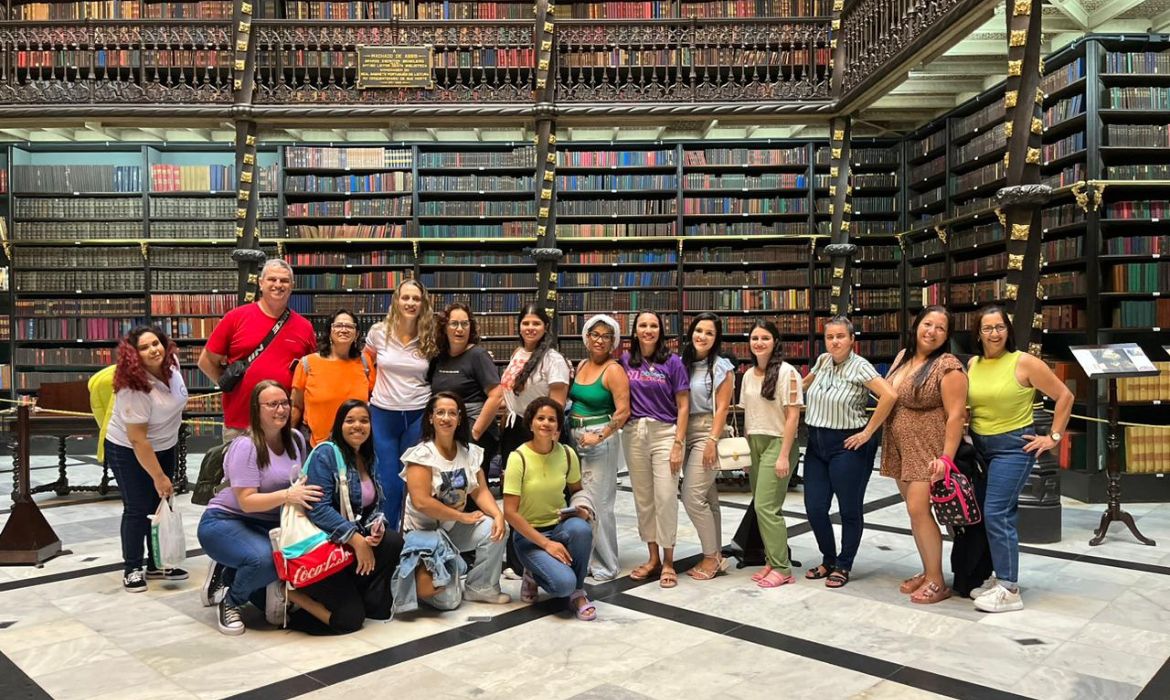 Estudantes de Biblioteconomia da Ufes / Polo UAB Aracruz conhecem a Biblioteca Nacional do Rio de Janeiro