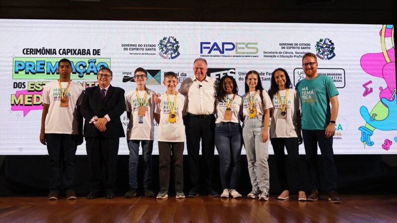 Estudantes capixabas são premiados com medalhas da Olimpíada Brasileira de Matemática