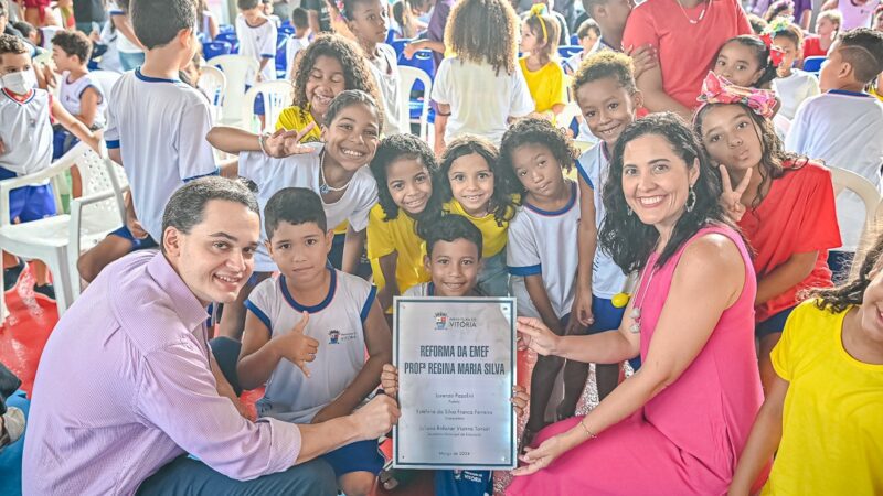 Pazolini Inaugura EMEF Regina Maria Silva, Elevando o Padrão da Educação Municipal