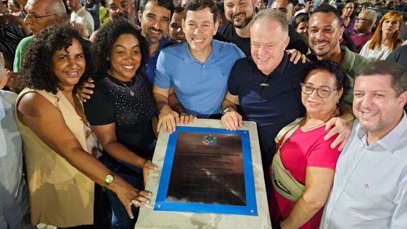 Inauguração das Obras do Parque Linear do Canal Marinho, em Vila Velha, pelo Estado