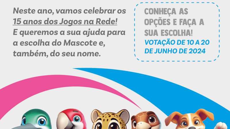 Participe da votação para o novo mascote dos Jogos na Rede