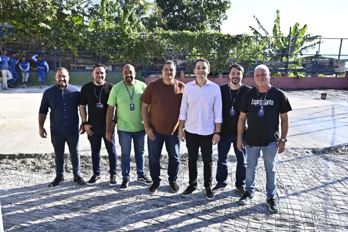 Pazolini entrega melhorias: Construção do Parque Kids no Bairro Conquista acelera