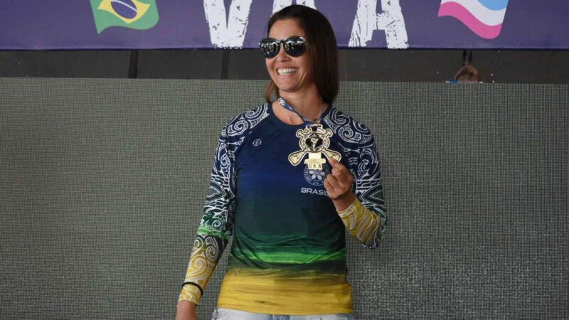 Atleta capixaba Thassia Marques conquista seu terceiro título no Pan-Americano de Va’a, em Niterói