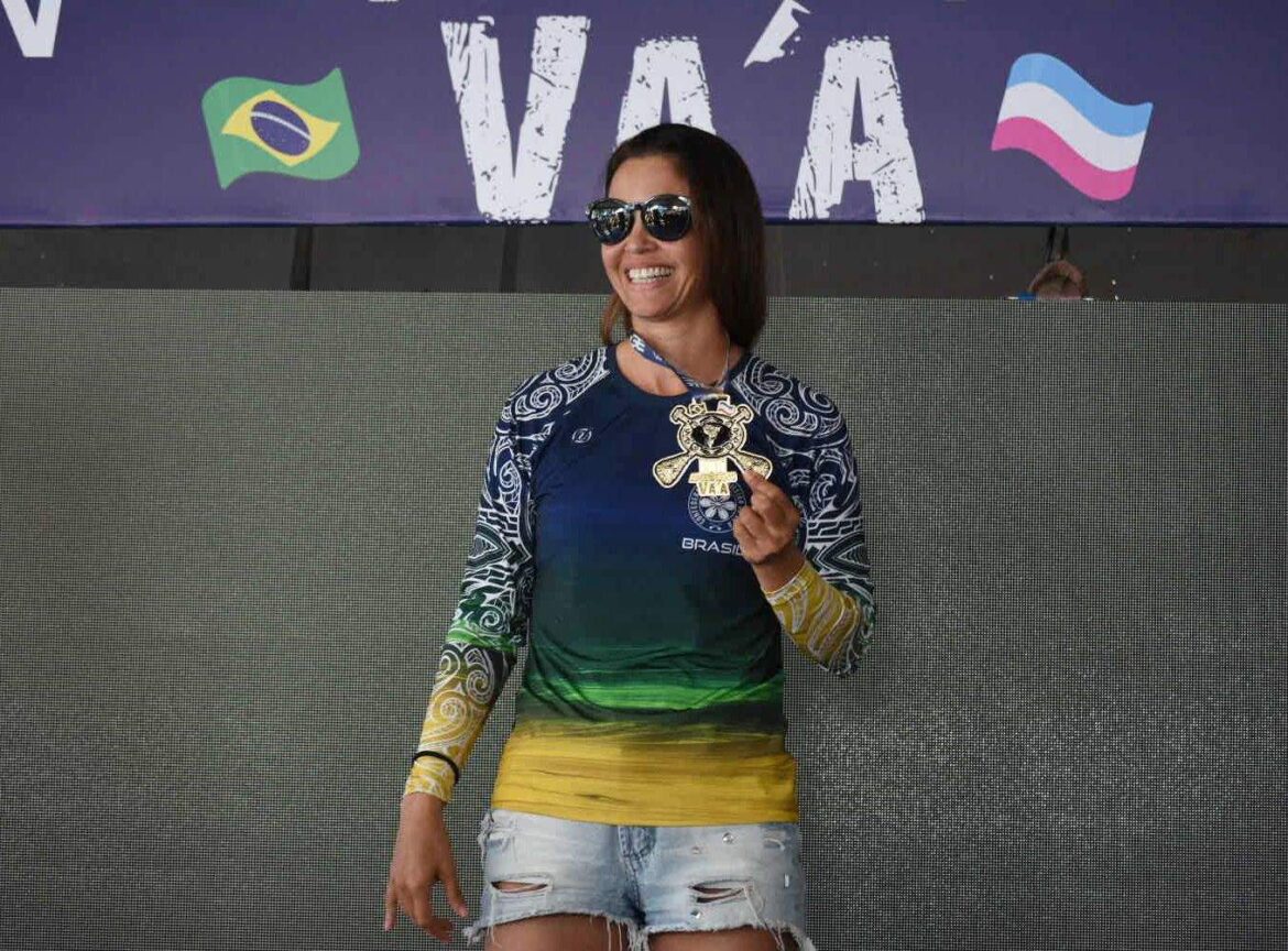 Atleta capixaba Thassia Marques conquista seu terceiro título no Pan-Americano de Va’a, em Niterói