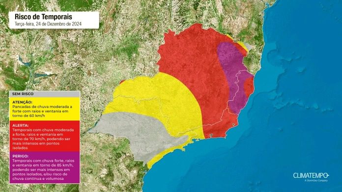 Clima Instável no Espírito Santo: Chuvas e Temporais Neste Natal