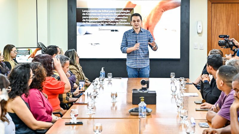 A Praça da Bandeira, localizada em Santo Antônio, passará por uma reurbanização que vai ampliar a área destinada aos pedestres